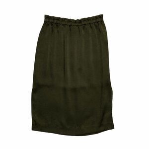 H&M Olive Green Straight Skirt Elastic Waist Size 6